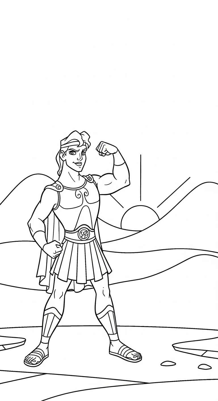 coloriage Hercules a imprimer gratuit