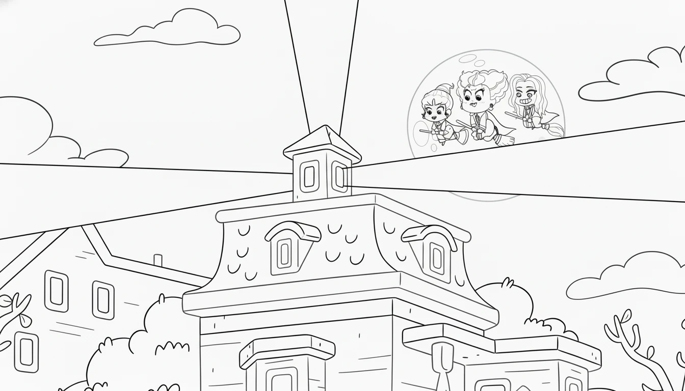 image pour coloriage Hocus Pocus enfant