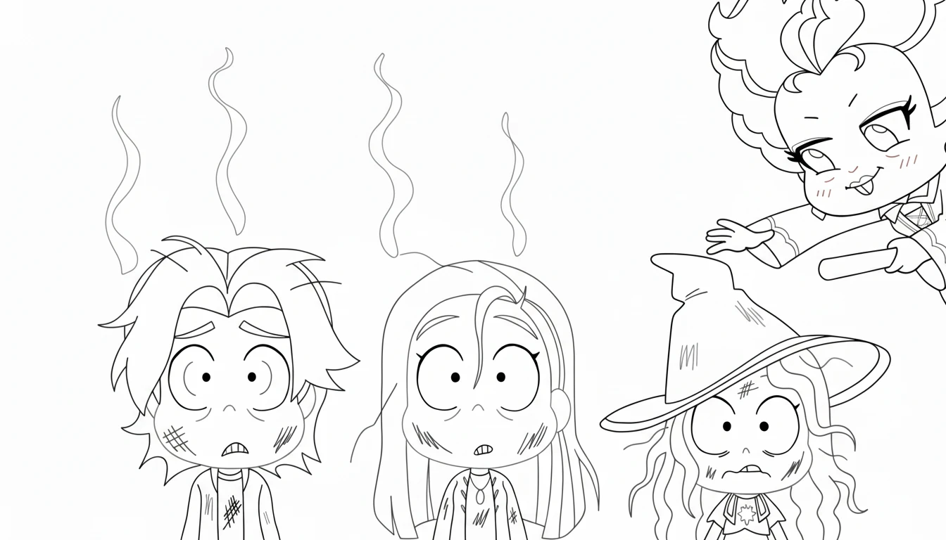 coloriage Hocus Pocus à imprimer gratuitement pdf