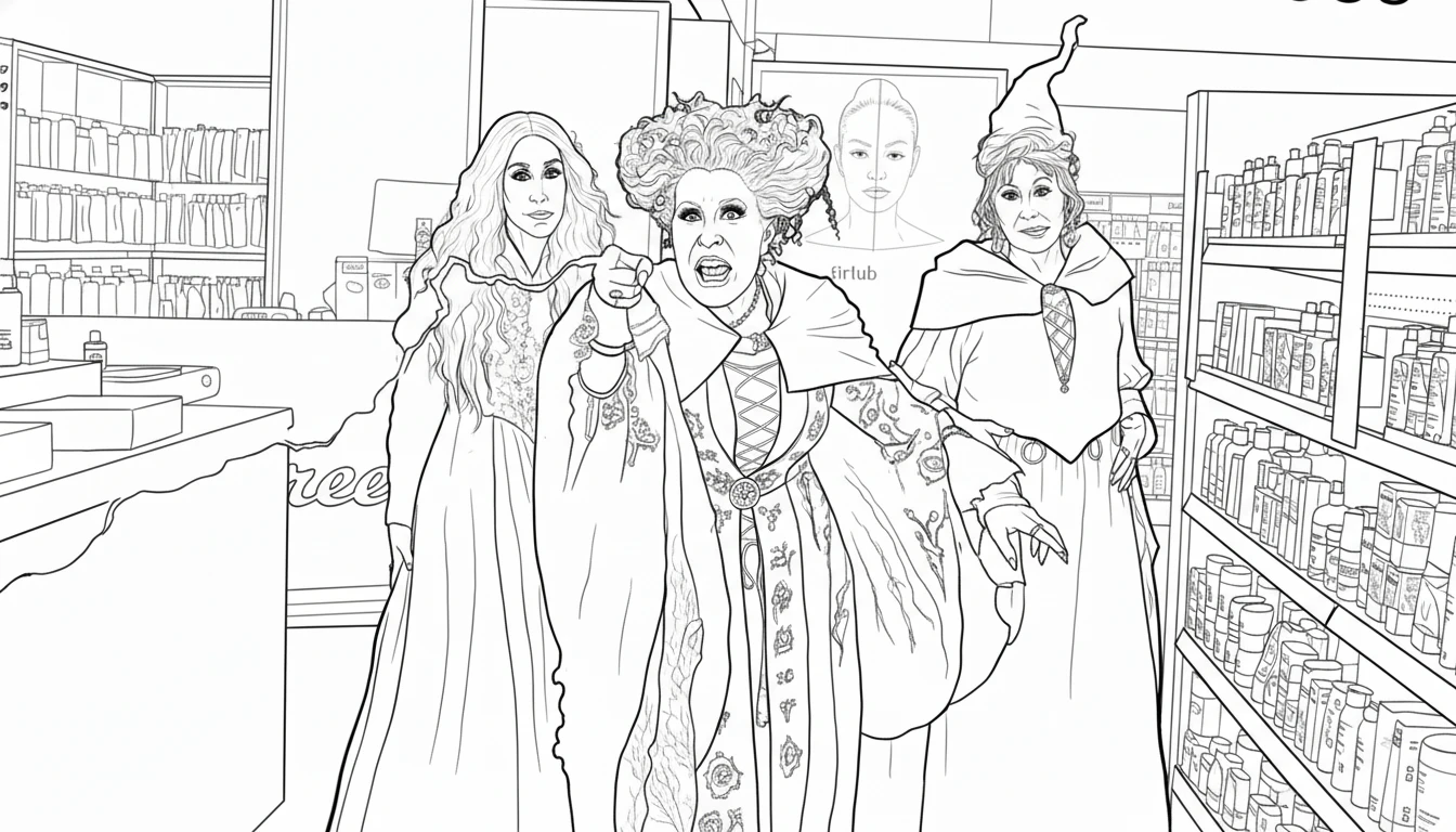 coloriage Hocus Pocus de pour enfants