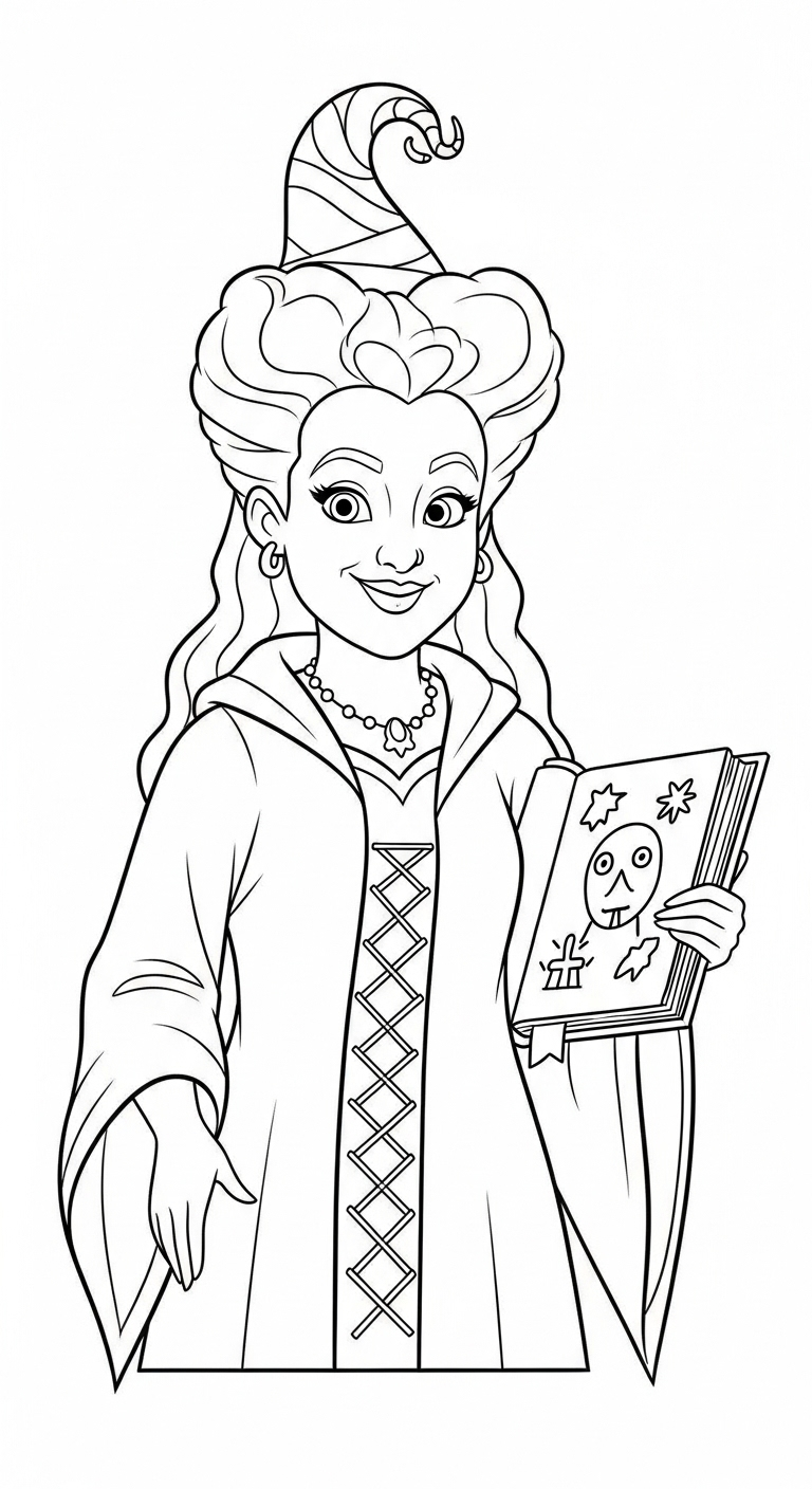 coloriage Hocus Pocus pour enfant gratuit