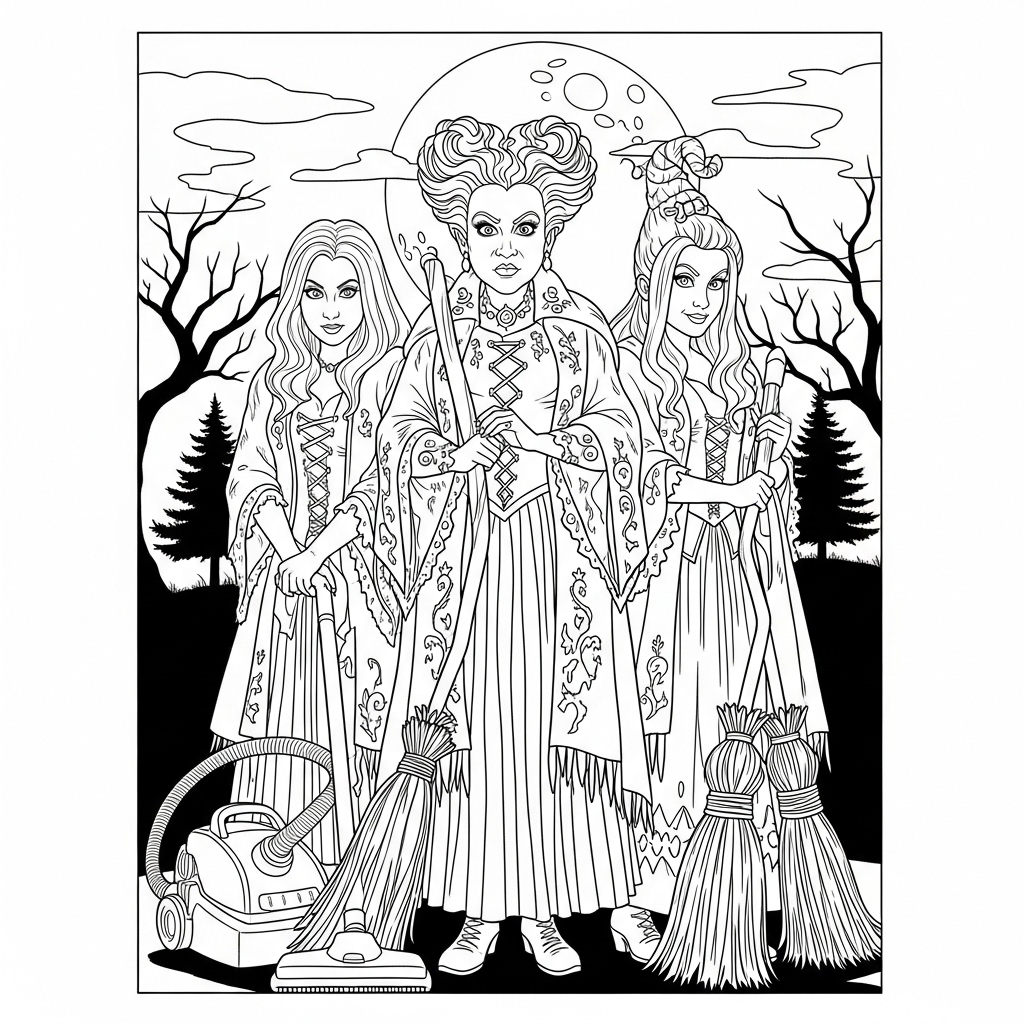 coloriage Hocus Pocus gratuit en ligne