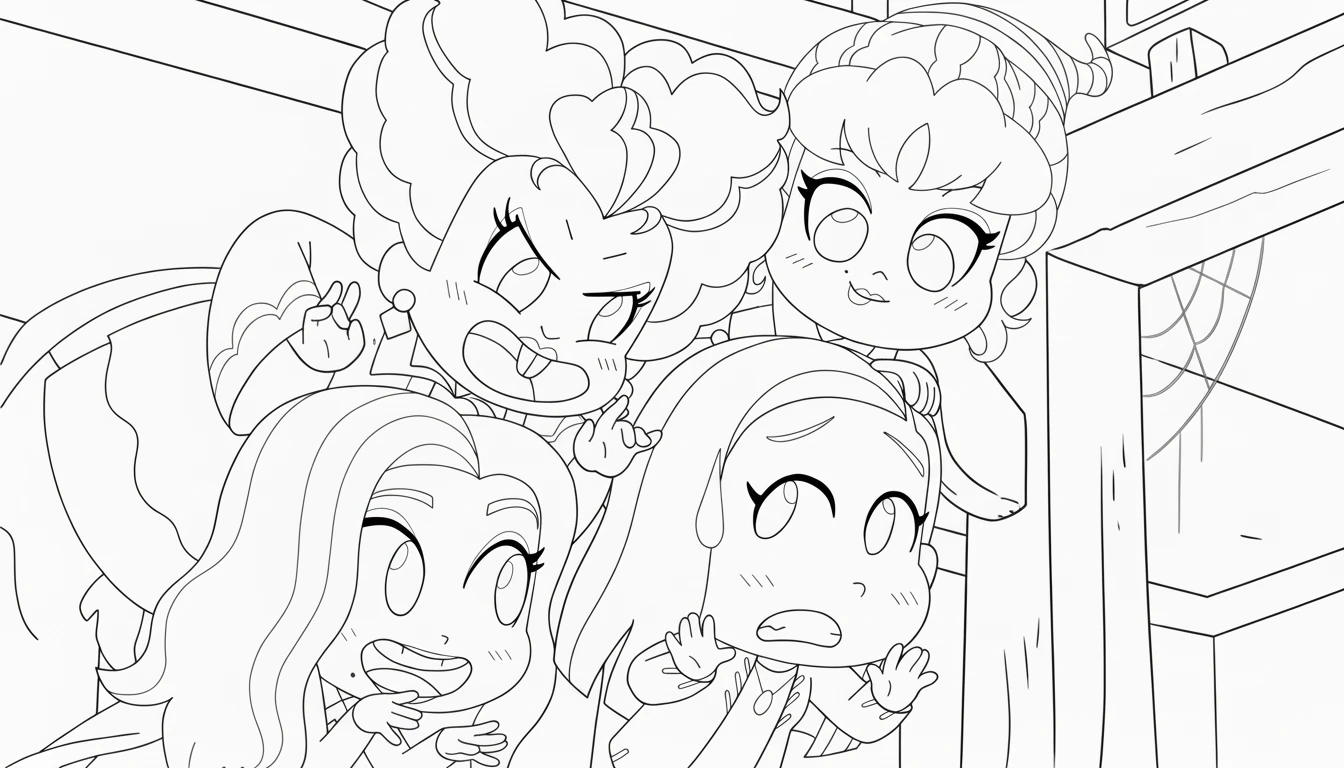 coloriage Hocus Pocus pour enfants a imprimer 1