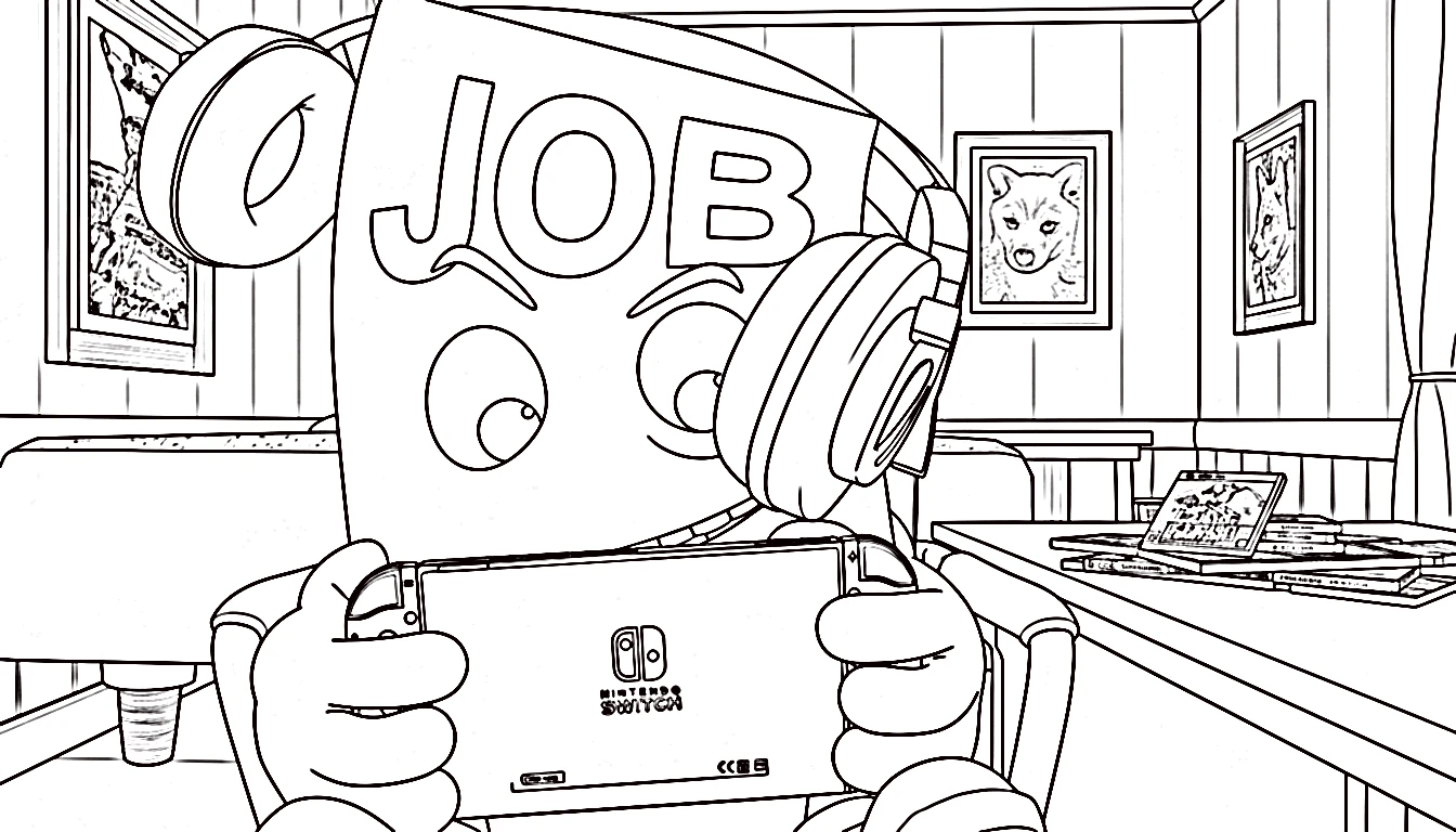 coloriage Job Job Job Sahur à imprimer gratuit