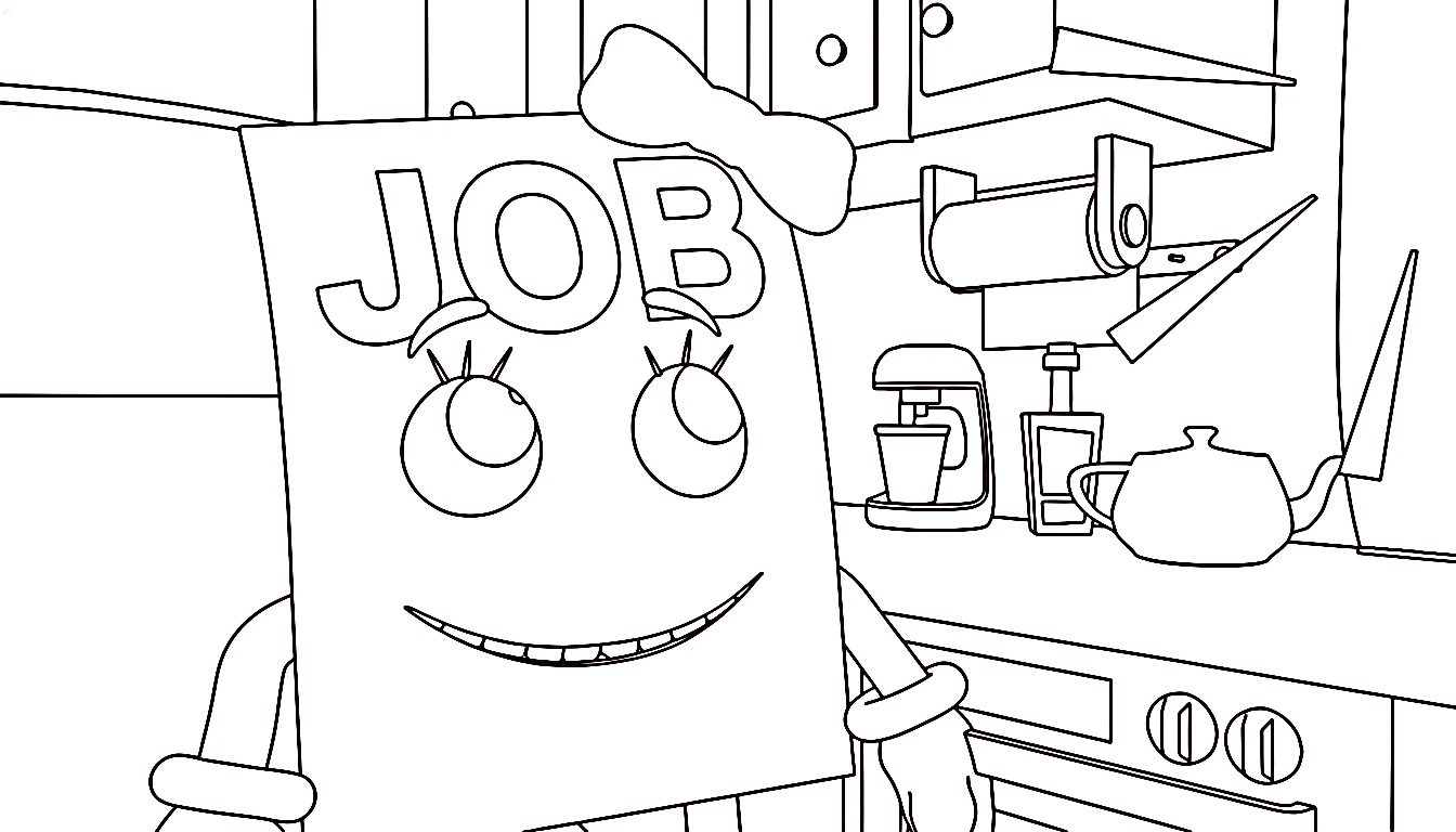 coloriage Job Job Job Sahur à imprimer pour enfant de 10 ans