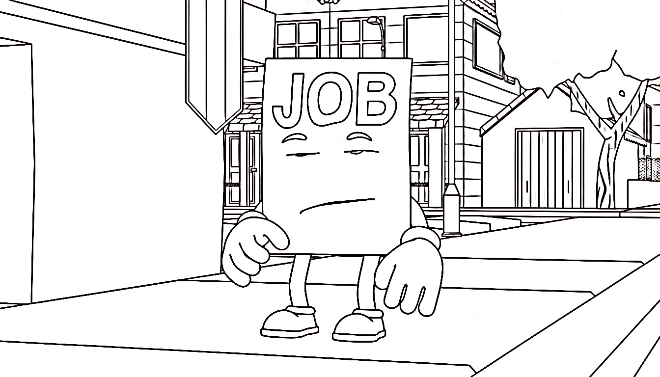 coloriage Job Job Job Sahur à imprimer pour enfant de 10 ans 1