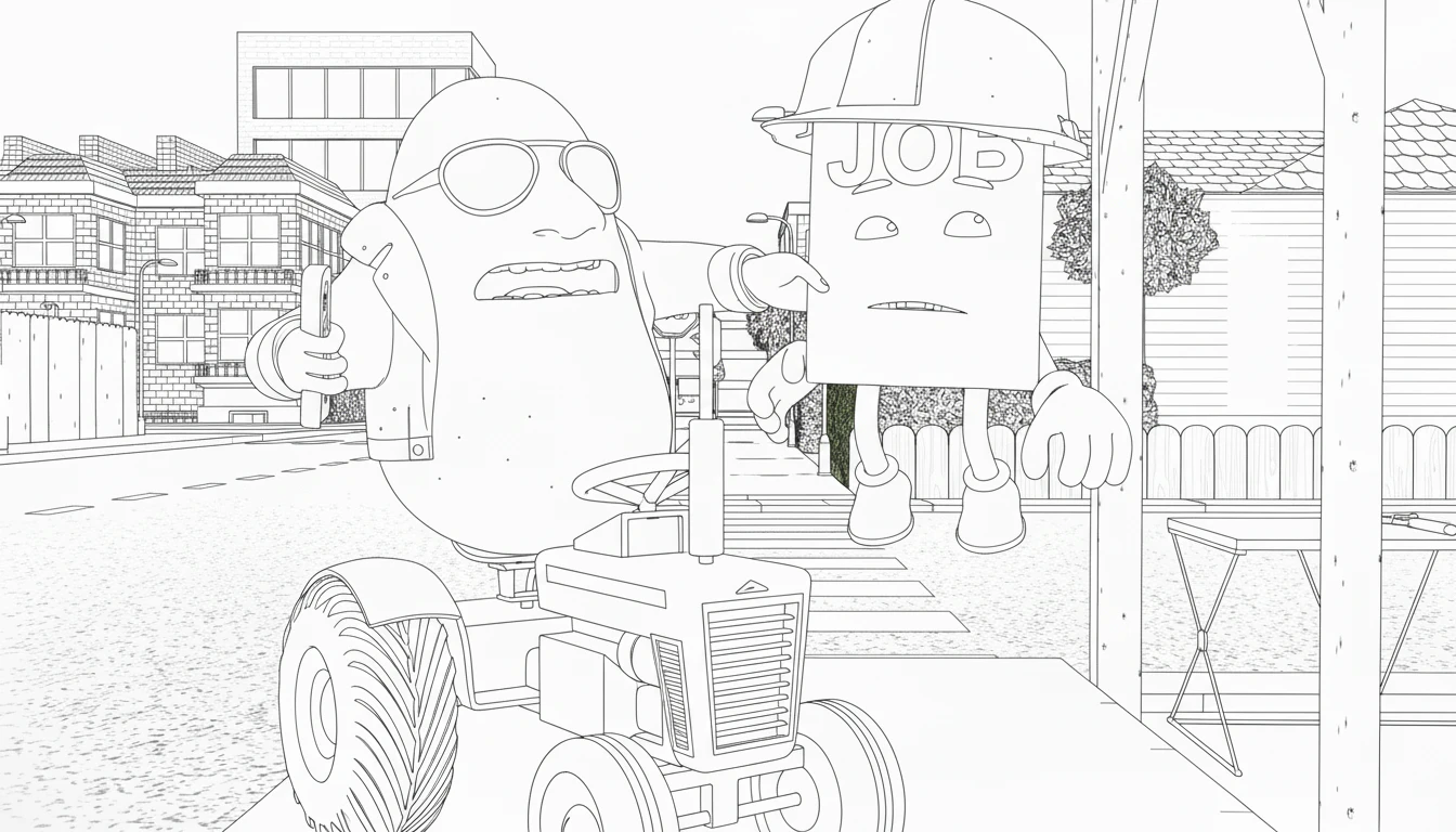 coloriage Job Job Job Sahur d'enfant a imprimer