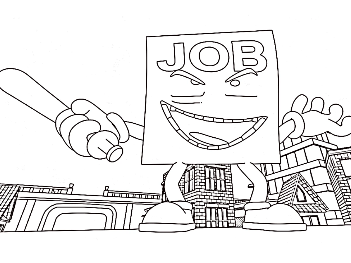 imprimer coloriage Job Job Job Sahur