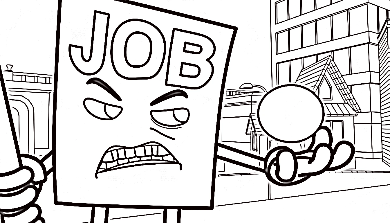coloriage Job Job Job Sahur en ligne pour enfant