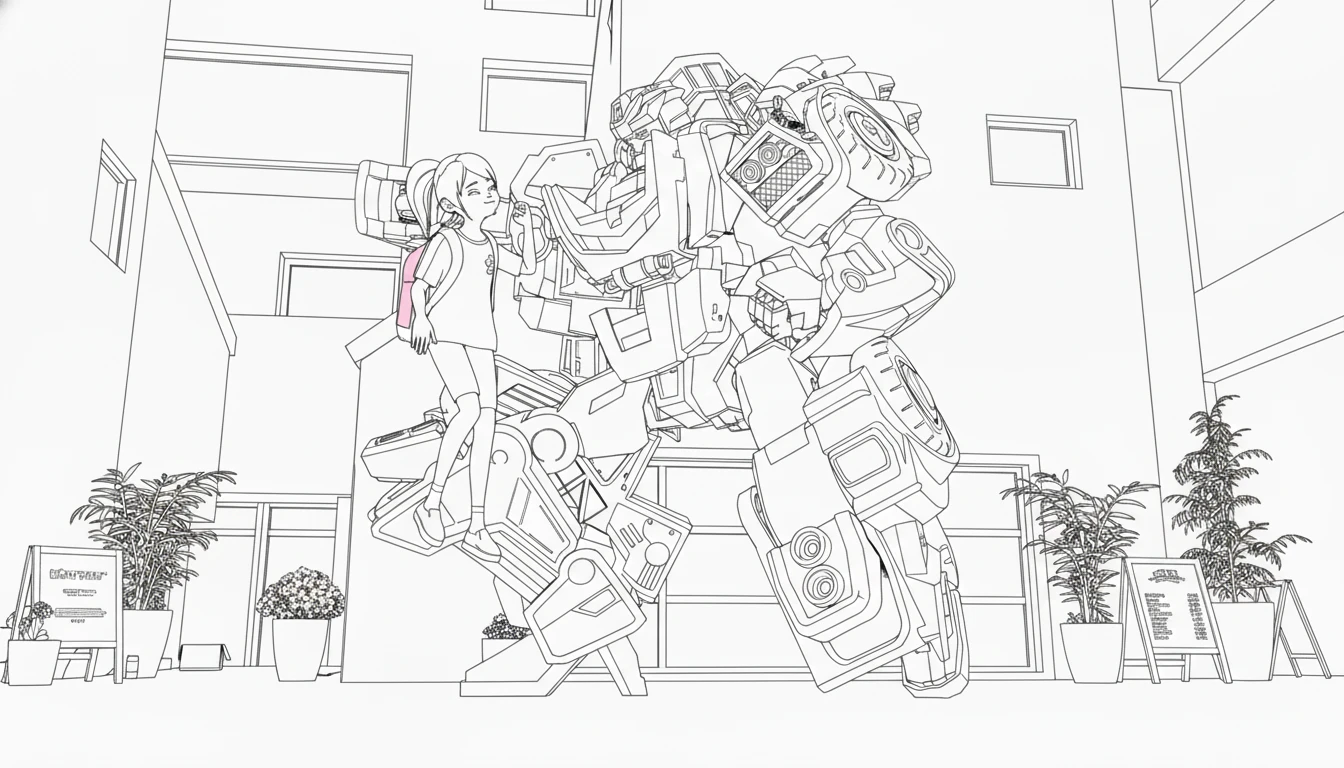 coloriage Miniforce pour enfant de 10 ans 2