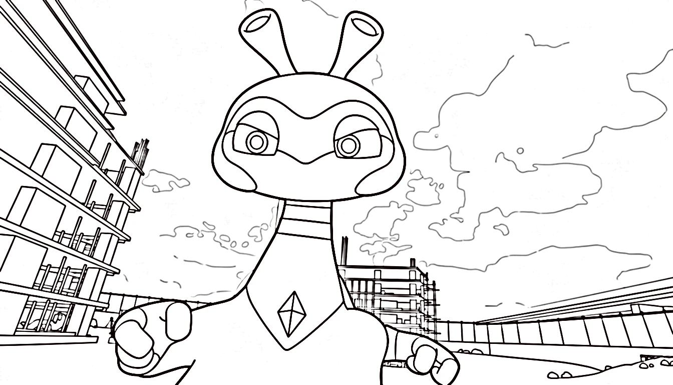 coloriage Miniforce pour enfant de 2 ans