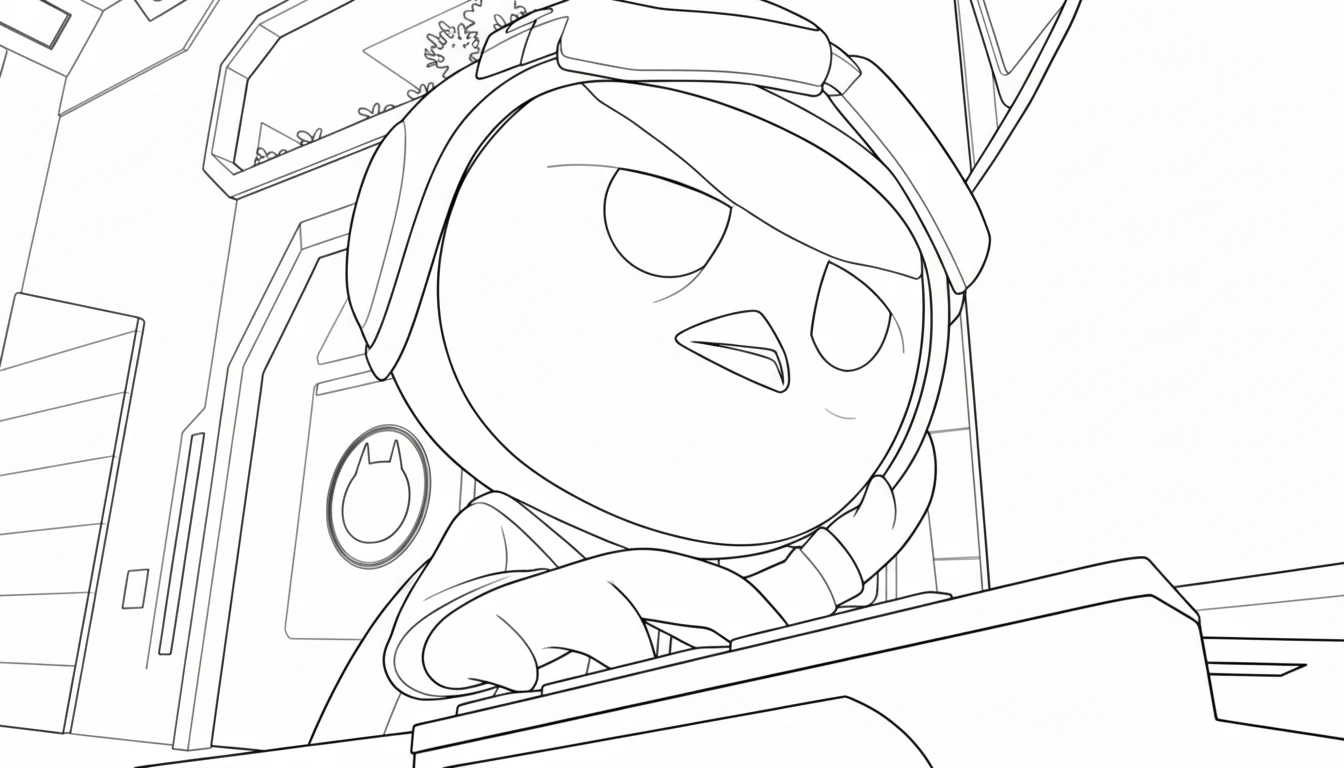 coloriage Miniforce et dessins 1