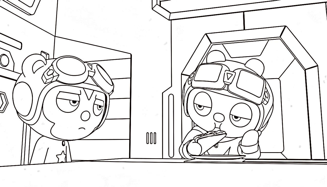 coloriage Miniforce pour enfants a imprimer gratuit