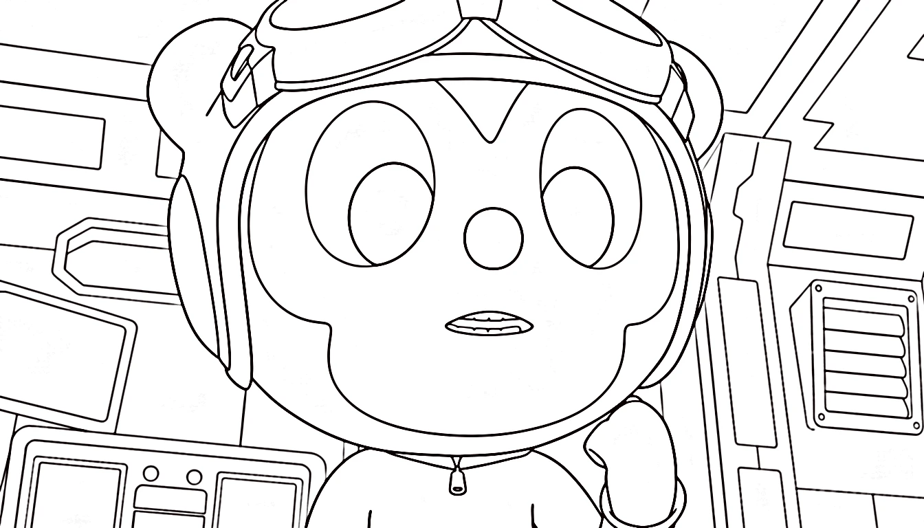 coloriage Miniforce gratuit 1