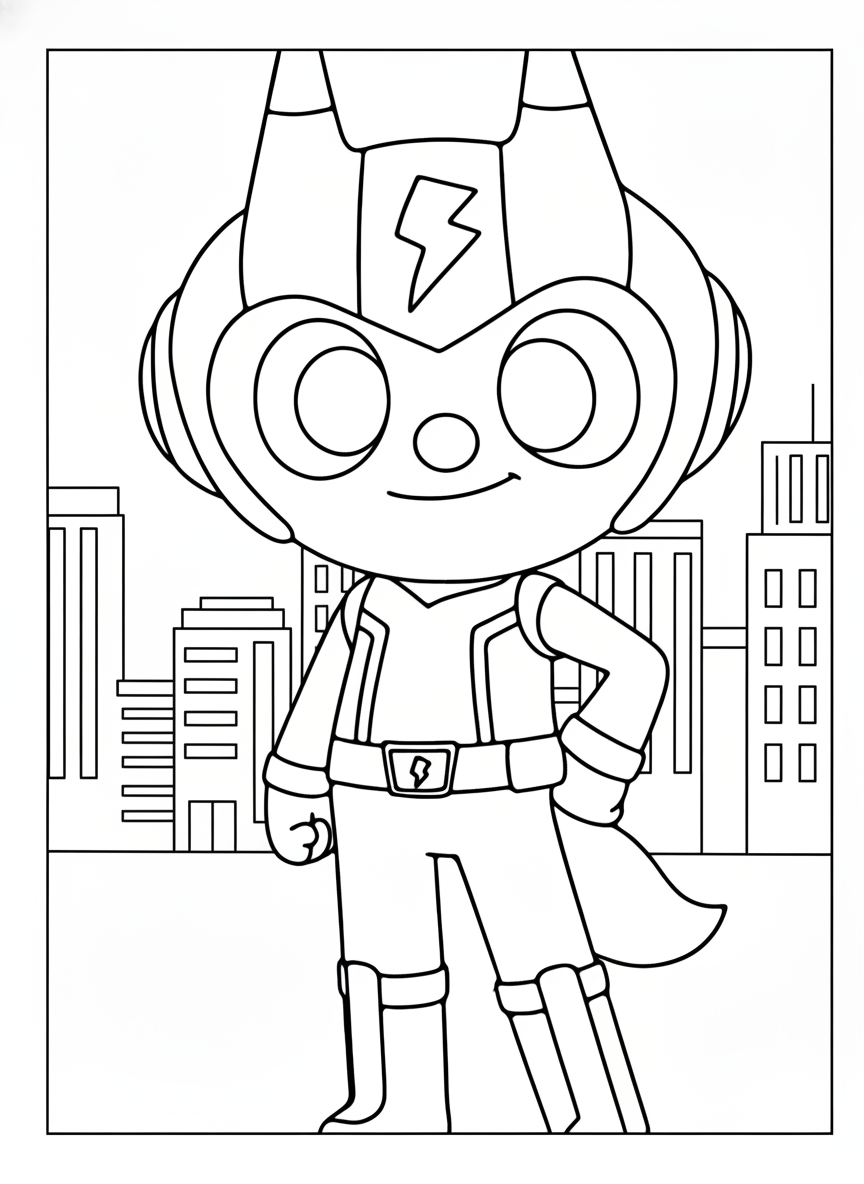 coloriage Miniforce pour enfant de 10 ans 1