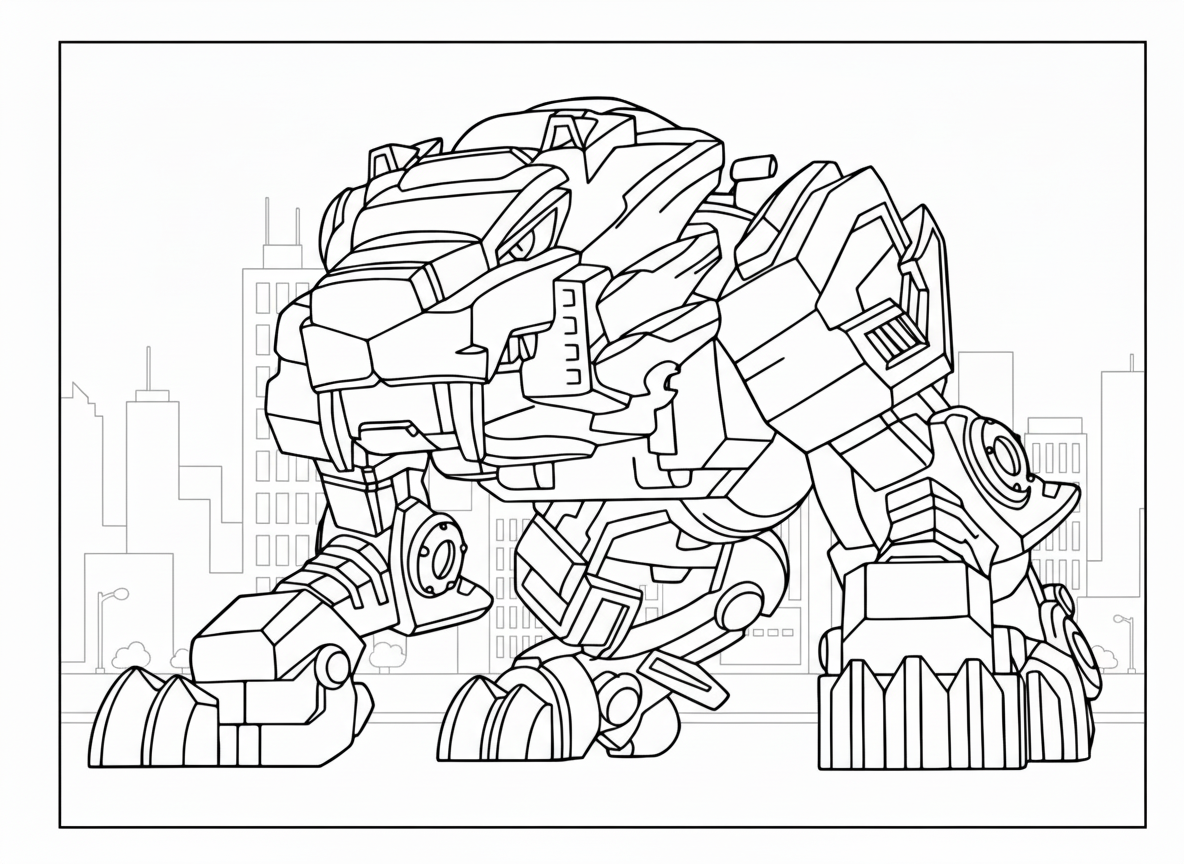 coloriage Miniforce d'enfant a imprimer 1