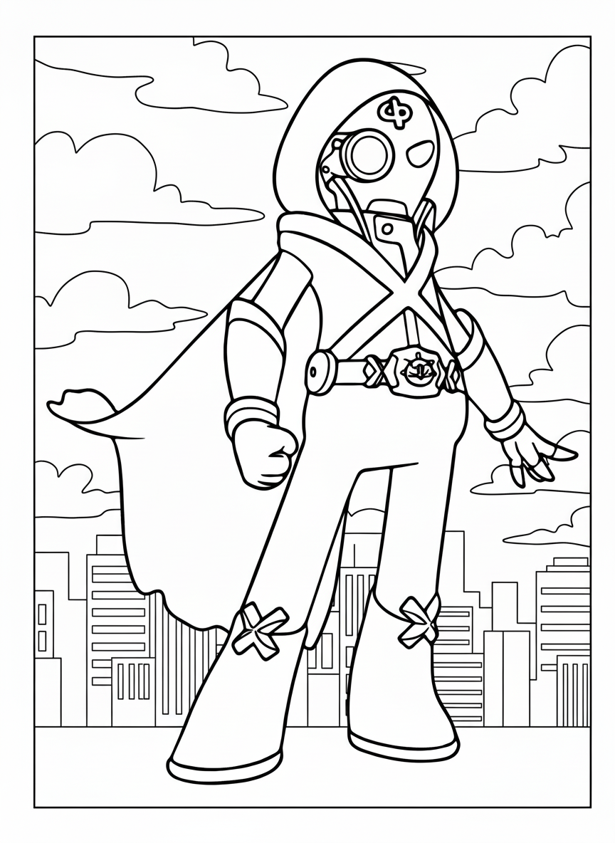 coloriage Miniforce à imprimer pour enfant de 12 ans