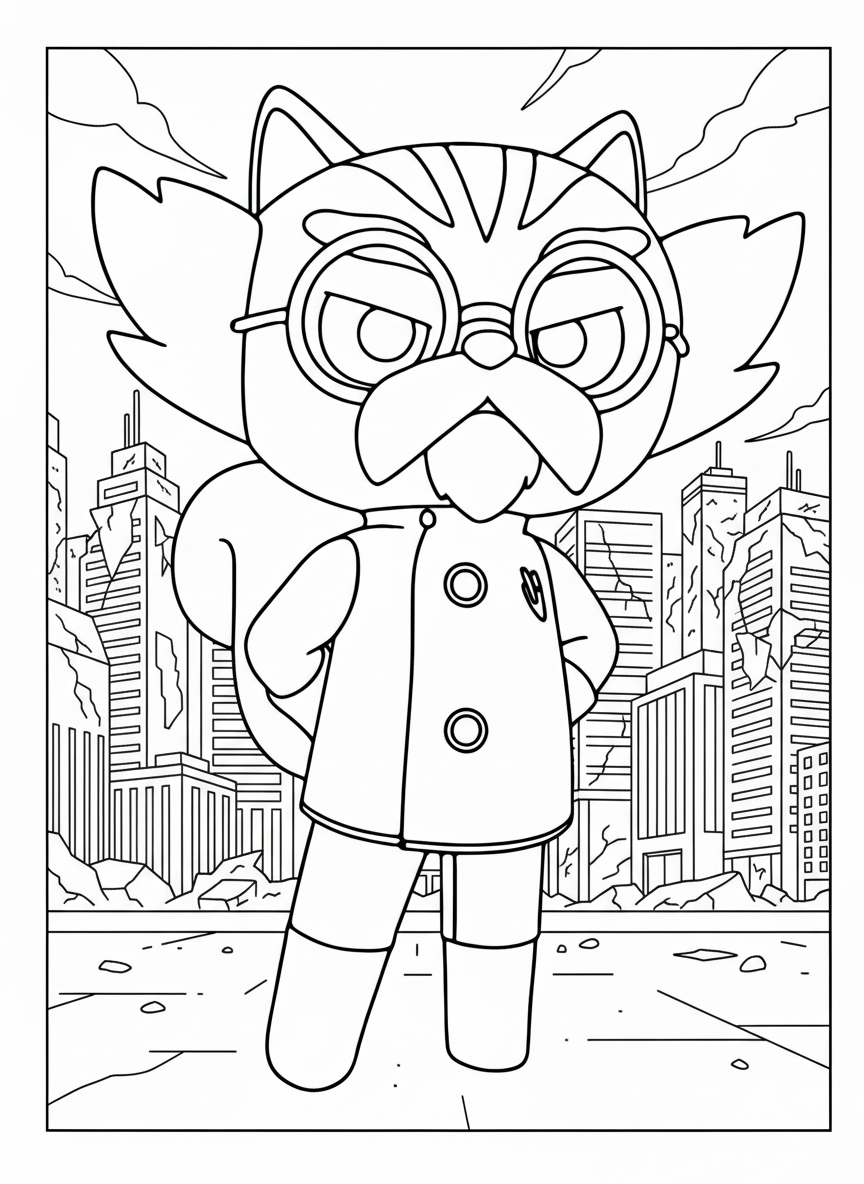 coloriage Miniforce pour enfant de 8 ans