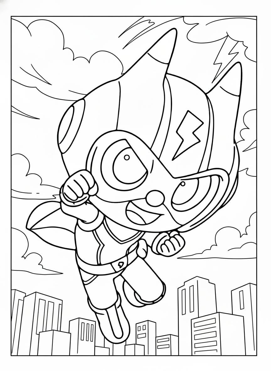 coloriage Miniforce de pour enfants