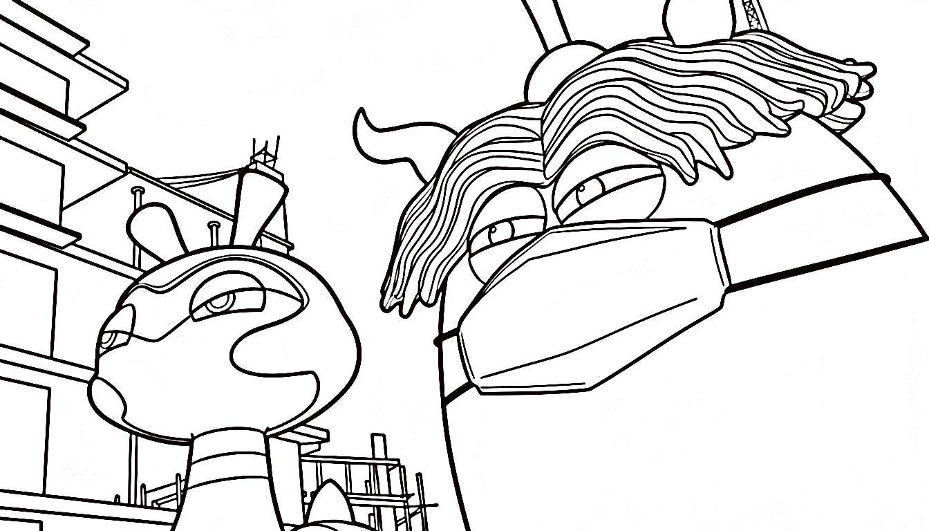 coloriage Miniforce et découpage à imprimer