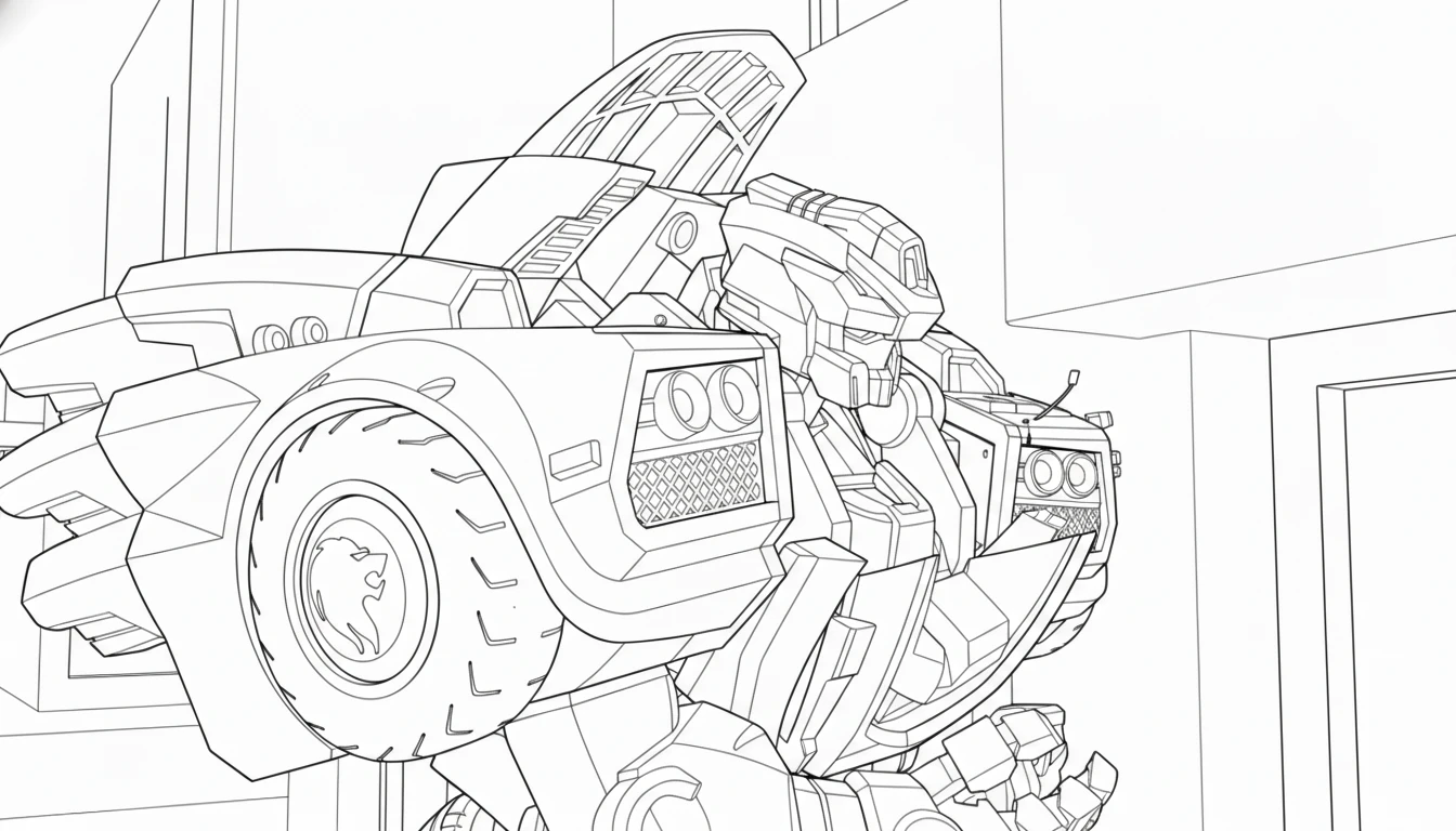 coloriage Miniforce pour enfant de 3 ans