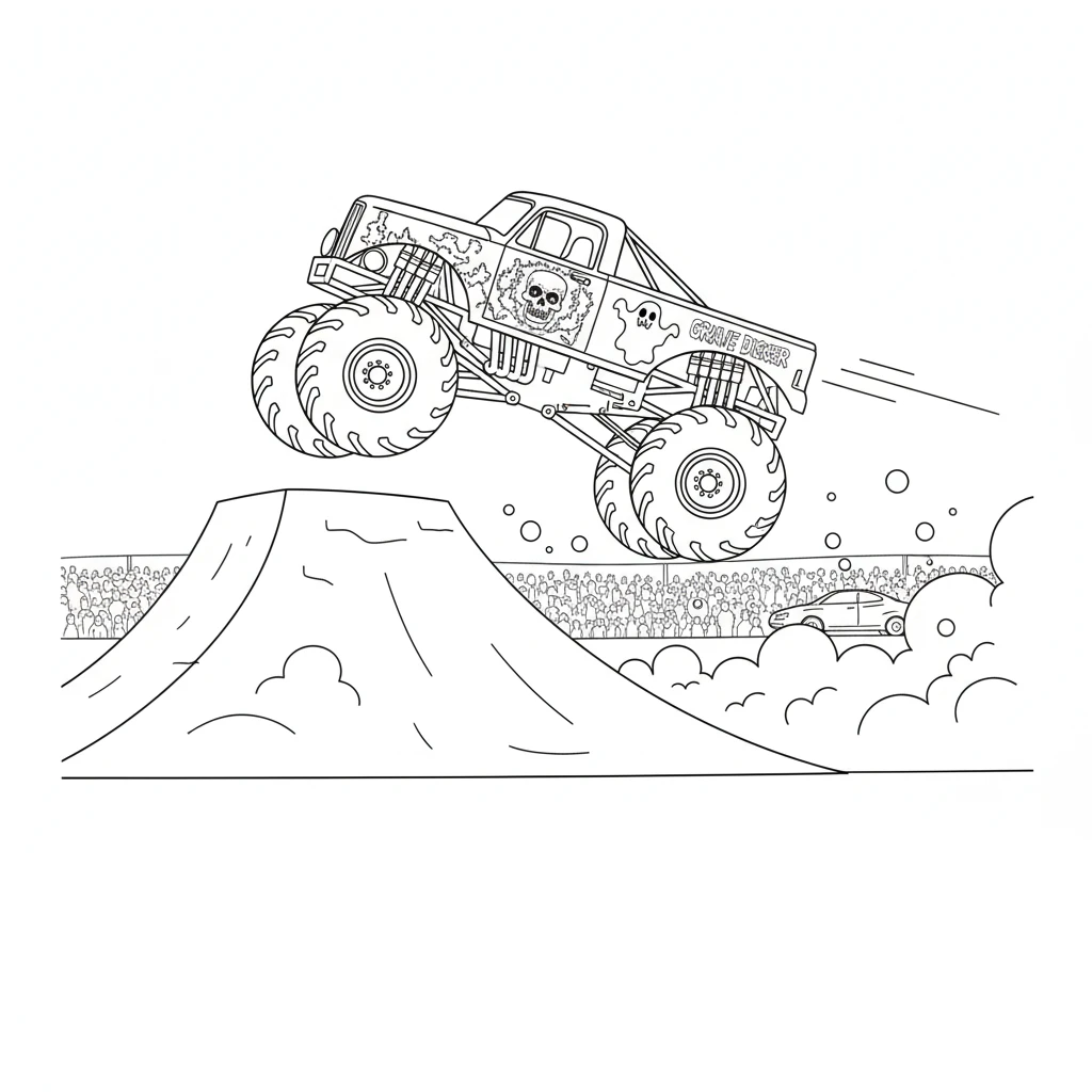 coloriage Monster Jam a imprimer gratuit