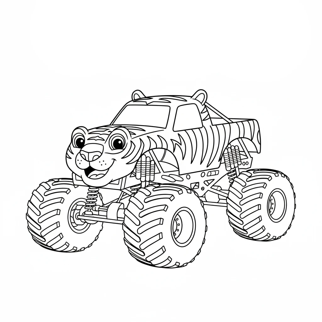 coloriage Monster Jam gratuit à imprimer