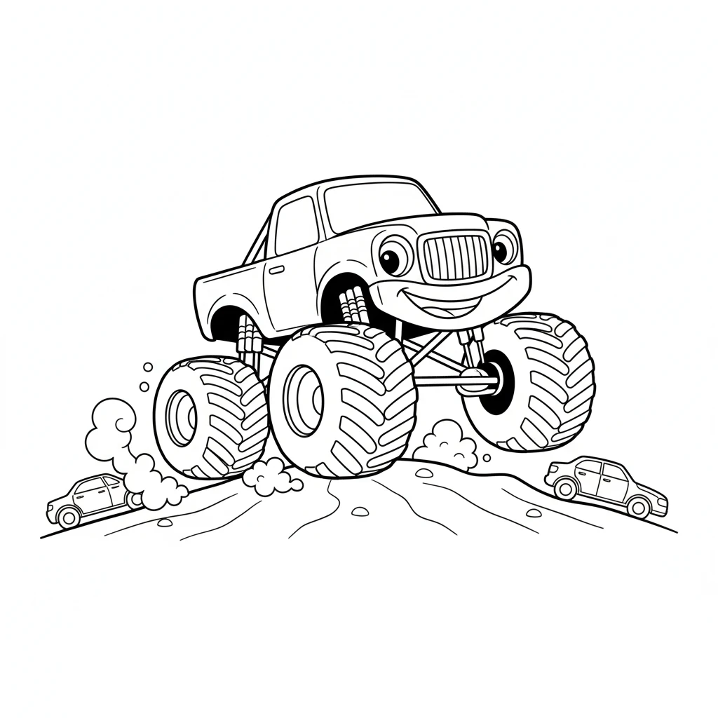 a imprimer coloriage Monster Jam gratuit