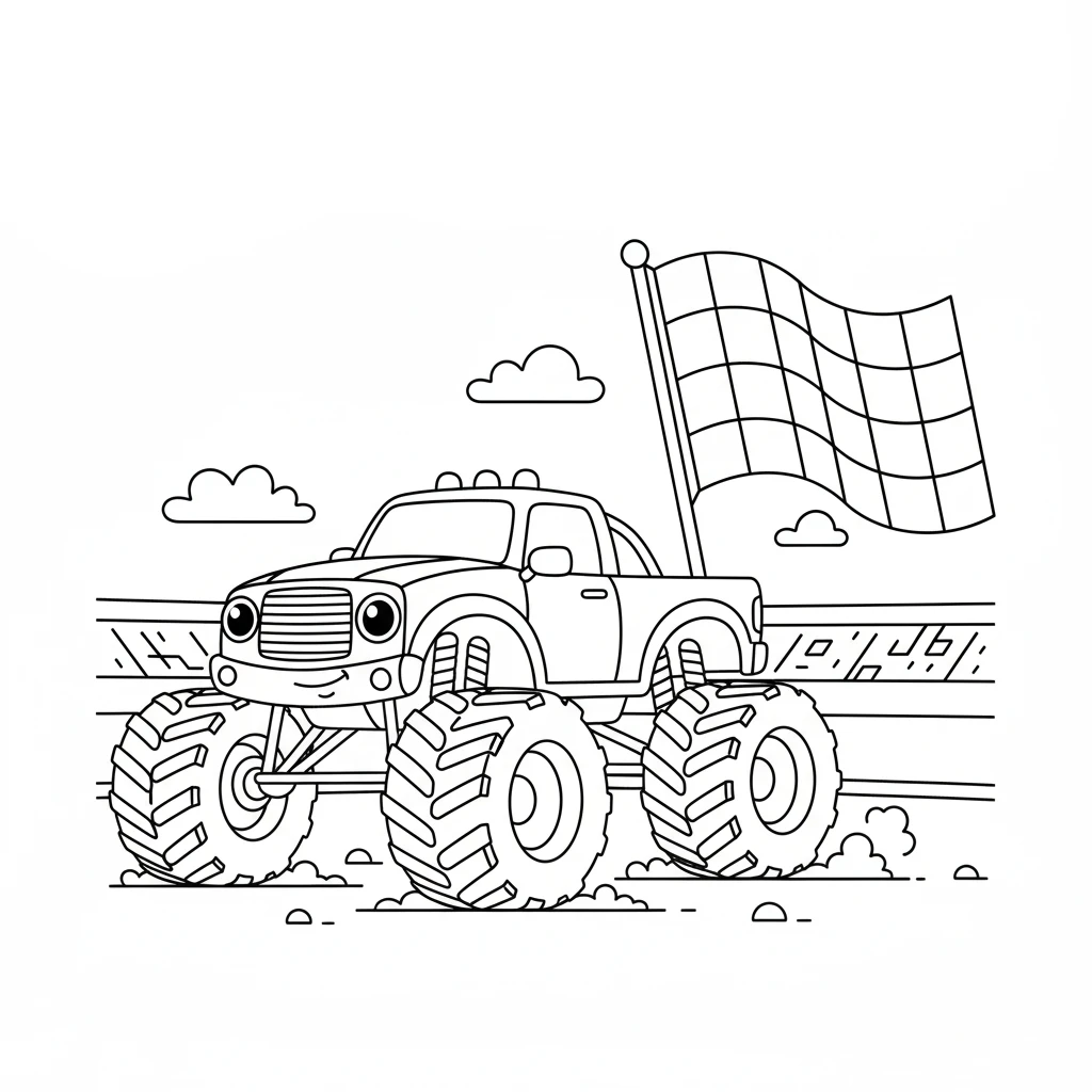 coloriage Monster Jam a imprimer gratuitement