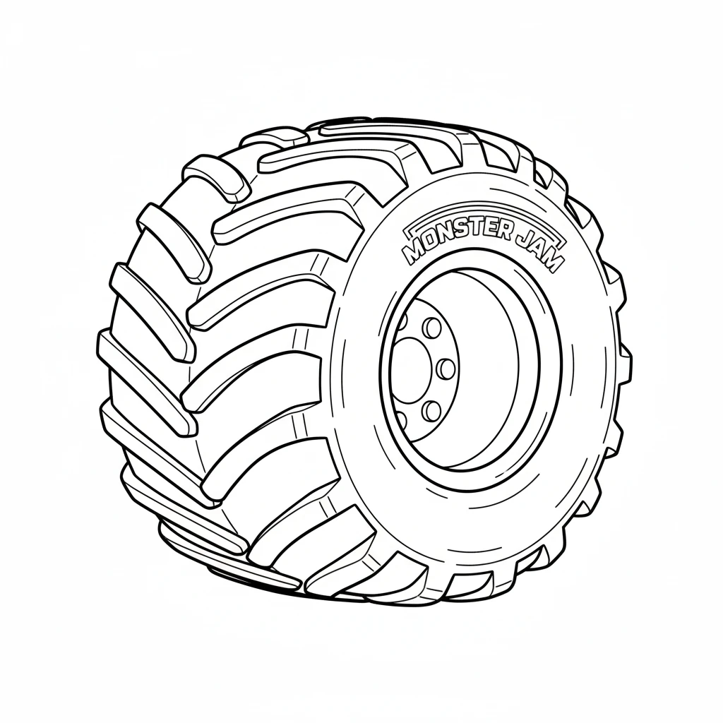 coloriage Monster Jam pour enfants à télécharger