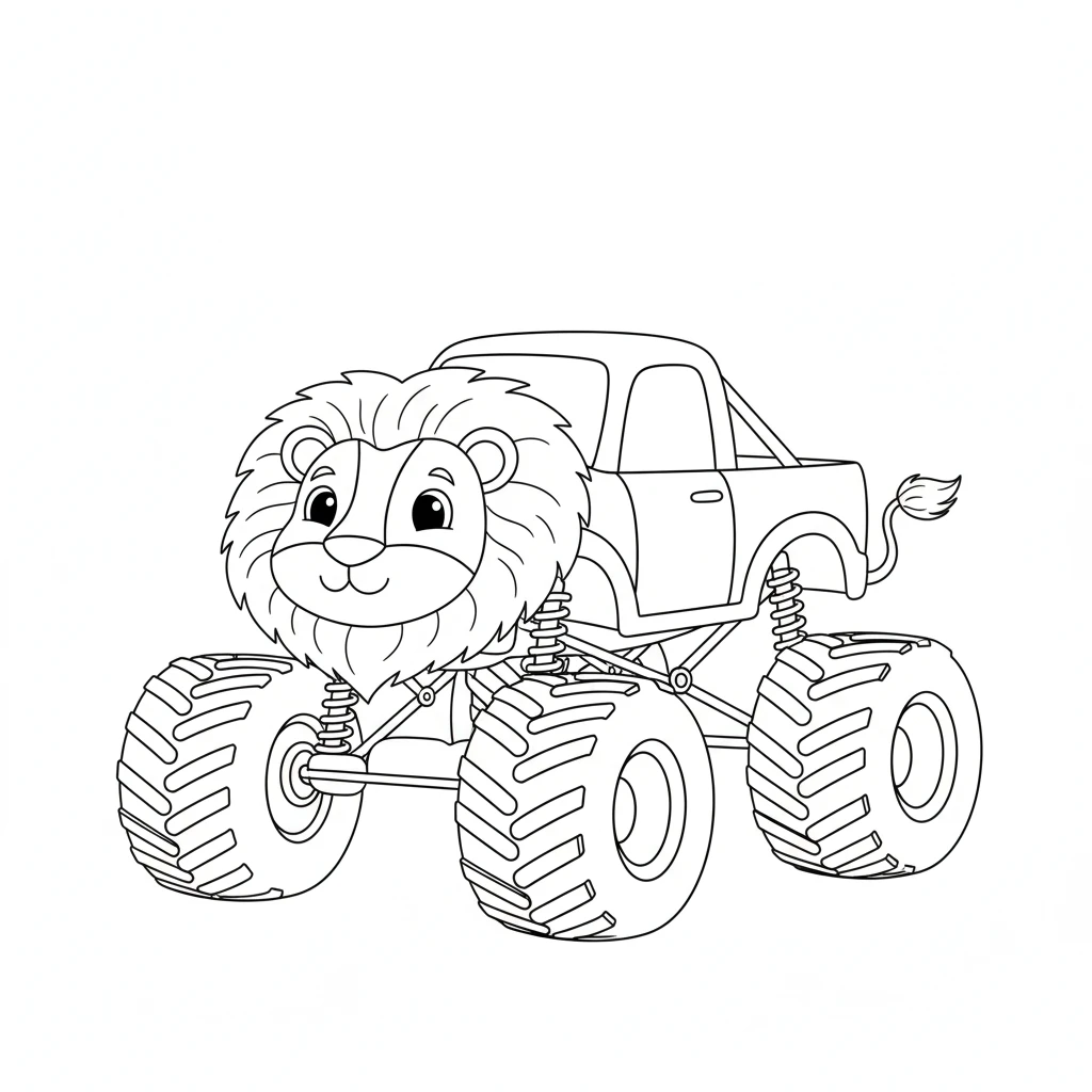 imprimer coloriage Monster Jam