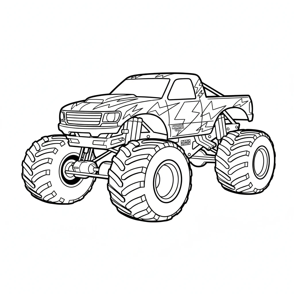 coloriage Monster Jam gratuit a imprimer