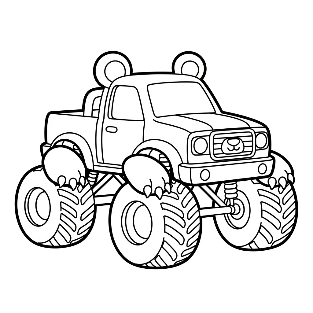 coloriage Monster Jam pour enfant de 10 ans