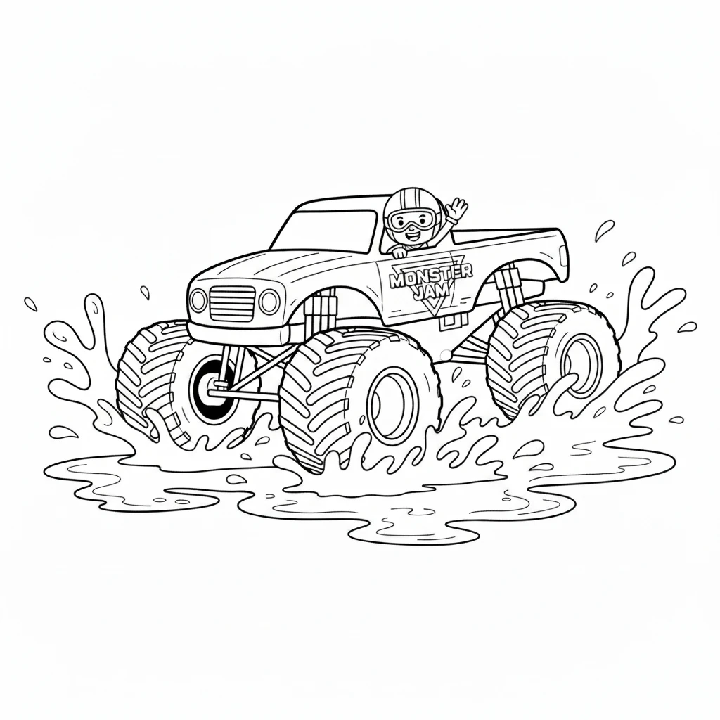 coloriage Monster Jam à imprimer