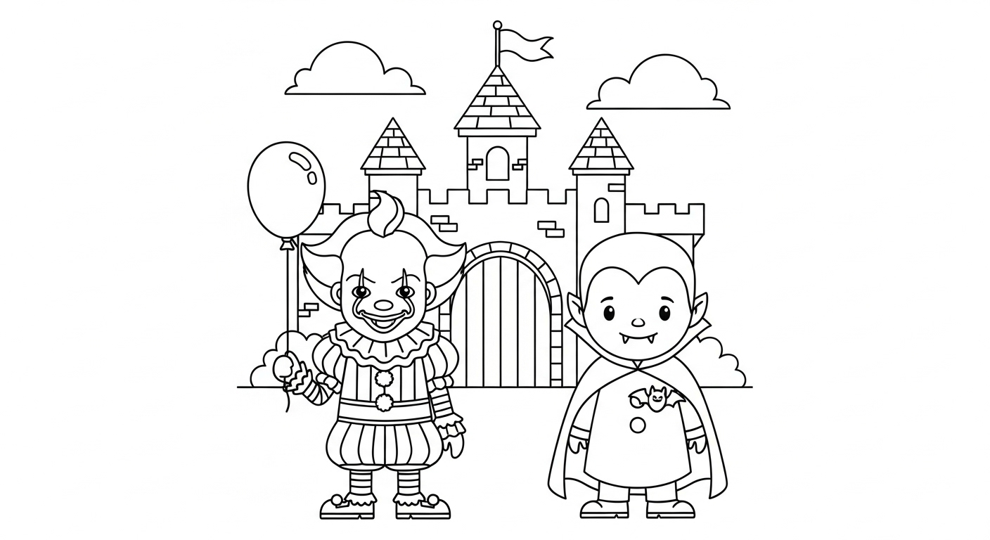 coloriage Pennywise updated gratuit pour enfants