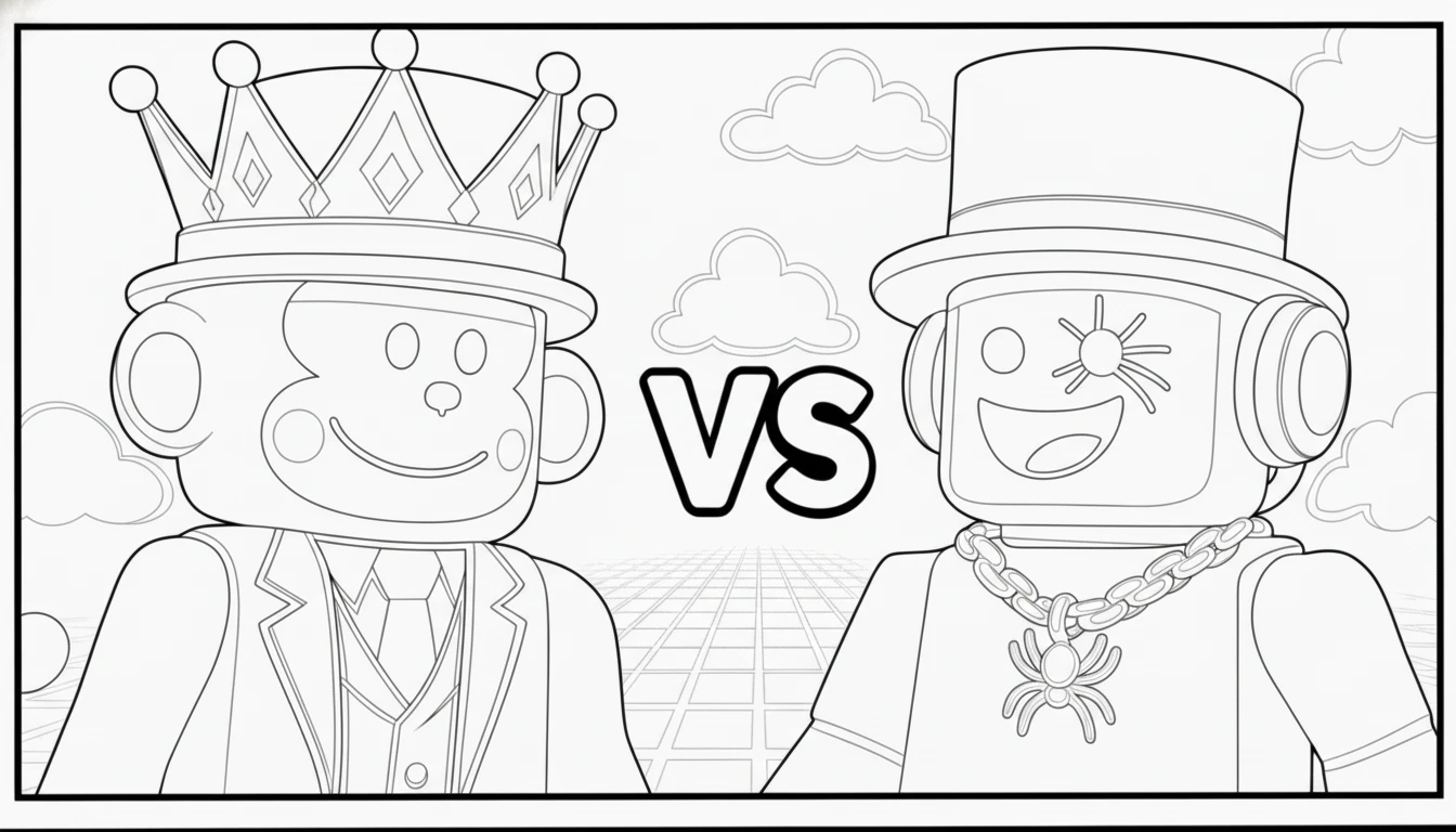 coloriage Sammy Roblox à imprimer pdf gratuit 1