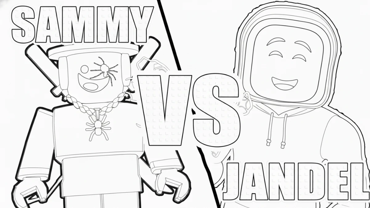 coloriage Sammy Roblox et dessin a imprimer