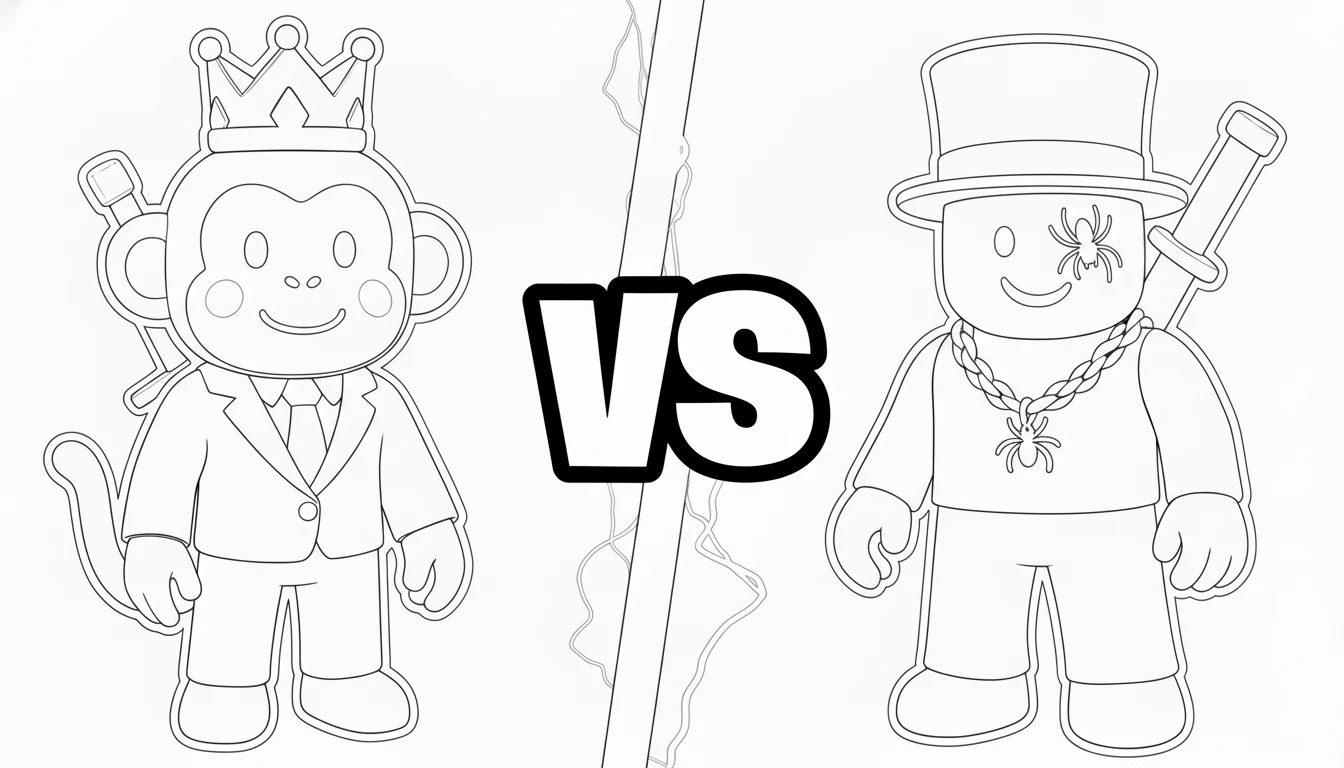 coloriage Sammy Roblox pour enfant à imprimer