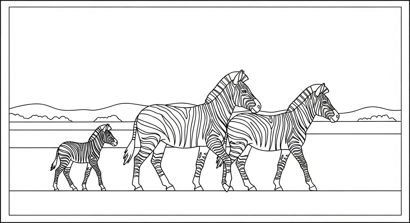 image de coloriage Savane updated pour enfant