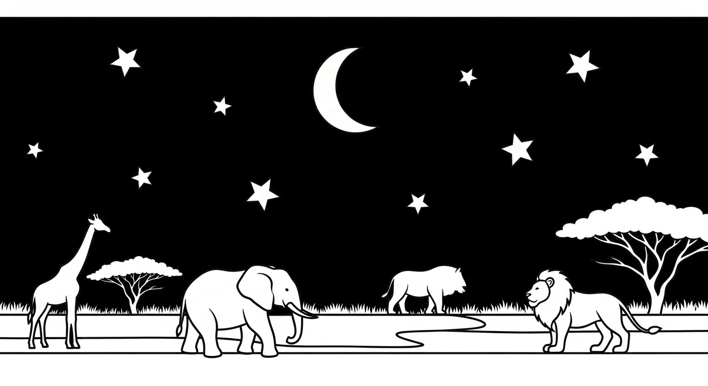 coloriage Savane updated à imprimer pour enfant de 9 ans