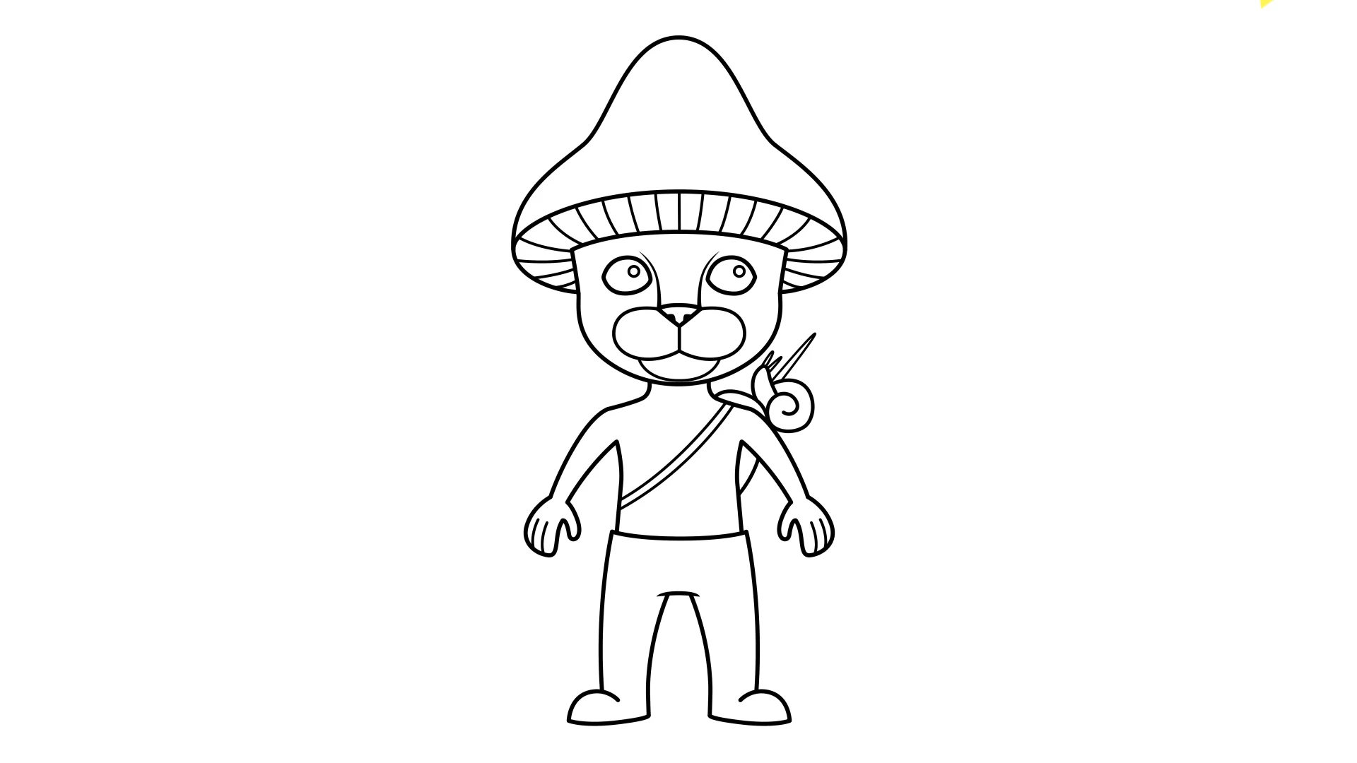 coloriage Smurf Cat pour enfants à imprimer