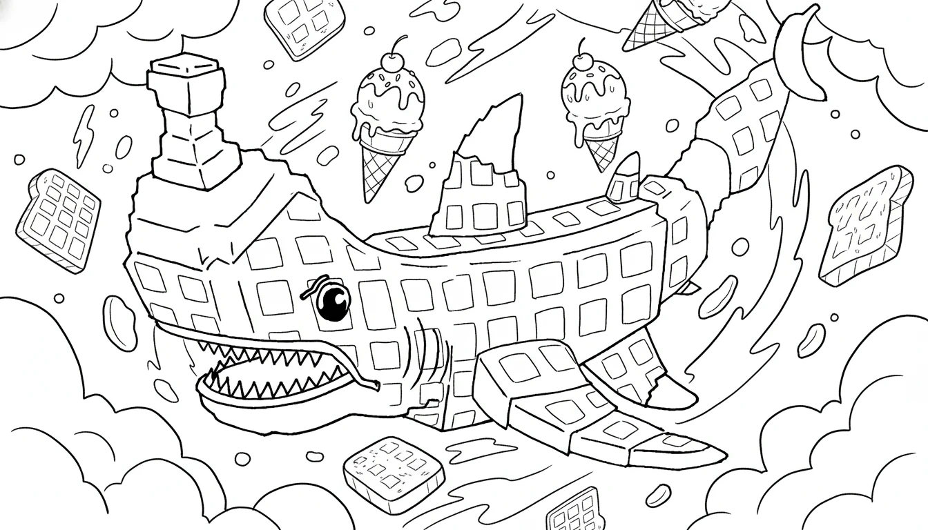 coloriage Squalanana à imprimer pour enfants