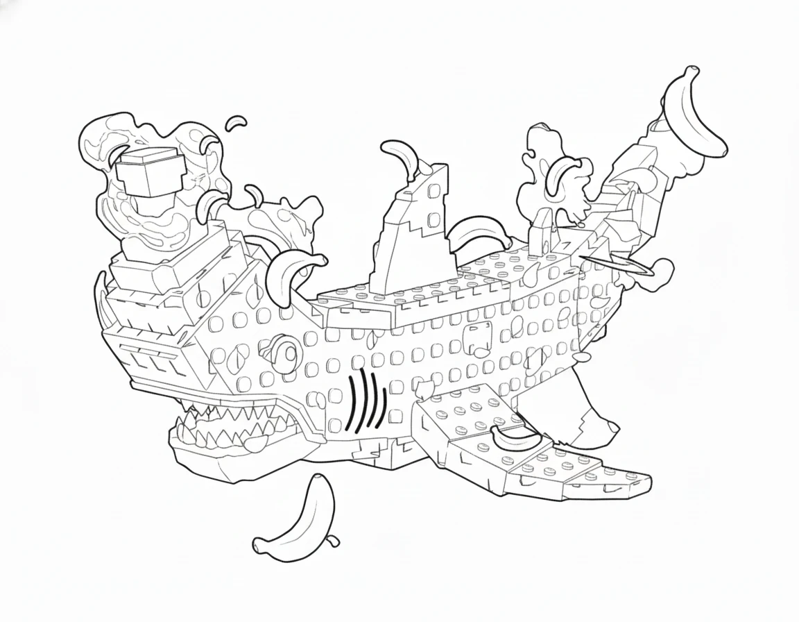 coloriage Squalanana pour enfant