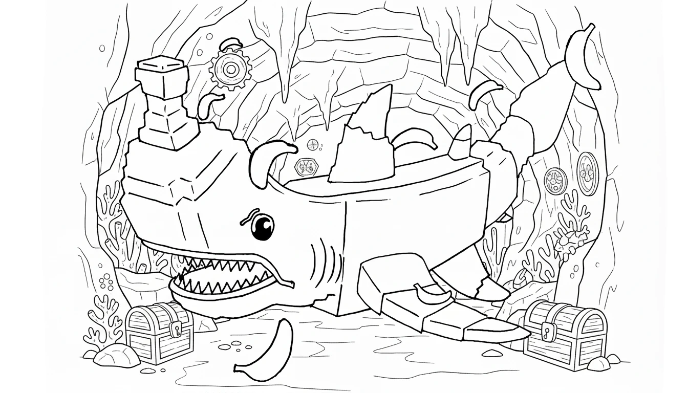 coloriage Squalanana pour enfant à imprimer