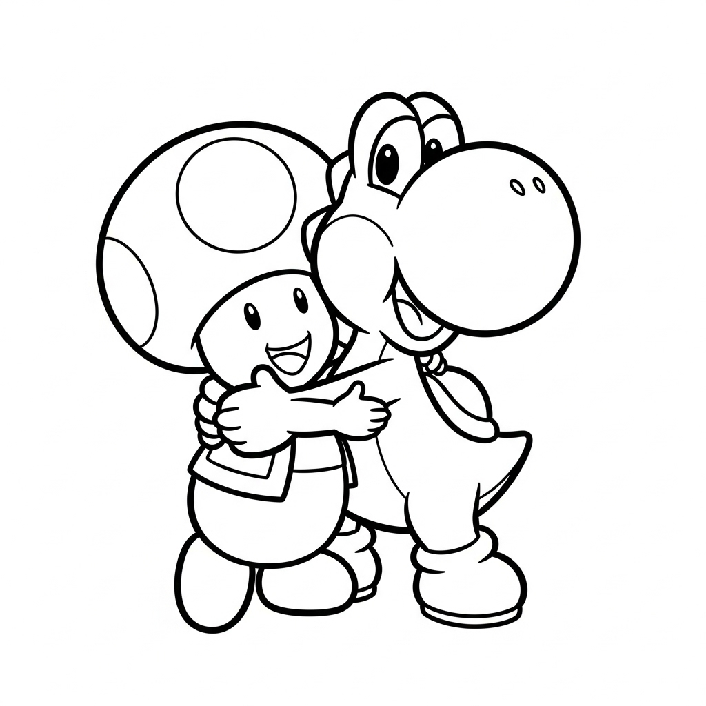 coloriage Toad updated à imprimer pour enfant de 7 ans