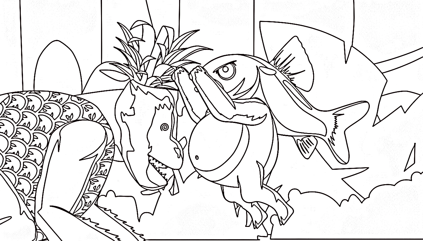 coloriage Trippi Troppi Troppa Trippa et decoupage a imprimer gratuit 1