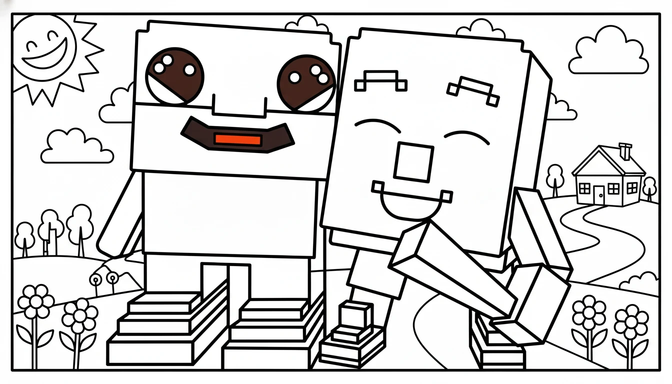 coloriage los bros d'enfant a imprimer