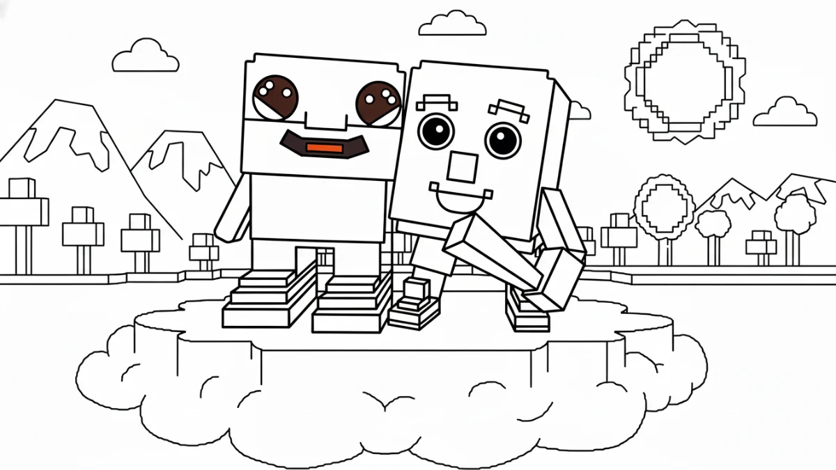 coloriage los bros à imprimer kawaii