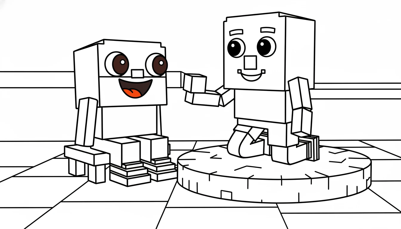 coloriage los bros et decoupage