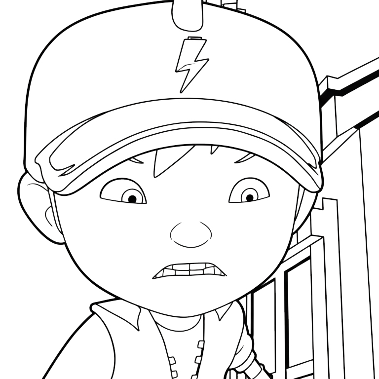 coloriage BOBOIBOY pour enfant de 4 ans